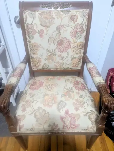 Ornate Antique Wooden Armchair, View more
