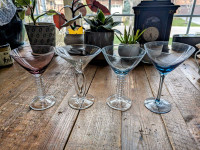 Set of 14 Assorted Martini Glasses