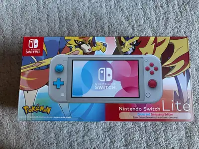 Brand new Nintendo switch lite pokemon sword and shield edition, View more