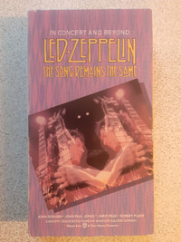 CASSETTE VHS VINTAGE DE GROUPE LED ZEPPELIN 1976