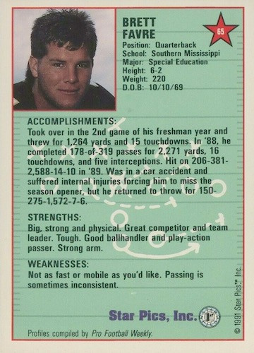 1991 Classic Draft Pic Football Card set - $10.00 in Arts & Collectibles in City of Halifax - Image 3