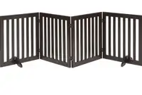 beeNbkks Freestanding Pet Gate for Dogs with 2PCS Support Feet