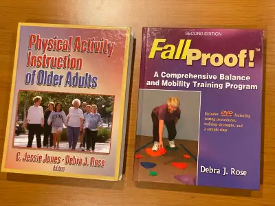Various books on fitness and exercise. $10 each. Discount for purchasing multiple books. Great for s...