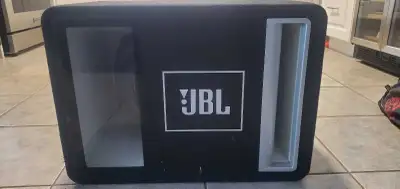 JBL 12" 4ohm car subwoofer in enclosure, View more