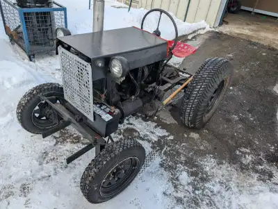 Vintage Homebuilt Garden Tractor, View more