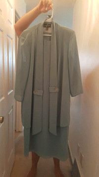 Beautiful dress with jacket.  Size 16.  Worn once.