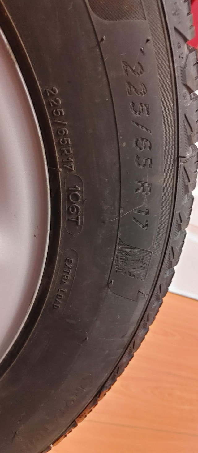225/65R17 Michelin Winter Tires with Rims in Tires & Rims in City of Toronto - Image 3