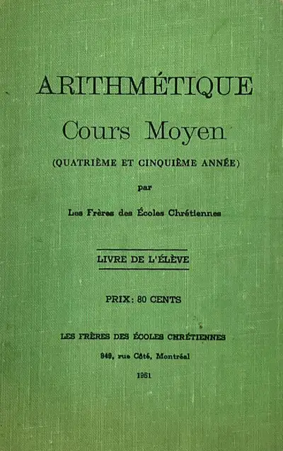 Antiquité 1951 Collection. Arithmétique 4e-5e années, View more