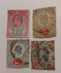 GB King Edward VII postage stamps-check our new location