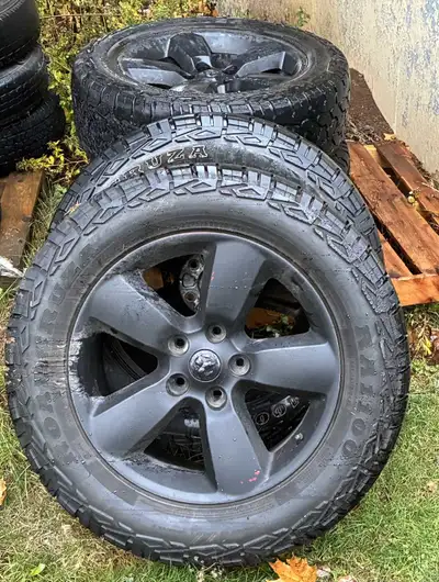 4 All Season Tires and 4 Rims. Off Dodge Ram 1500.