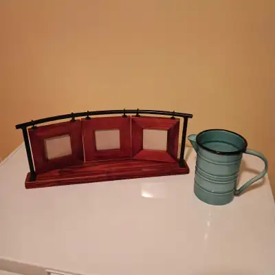 Picture Frame and decor bucket, View more
