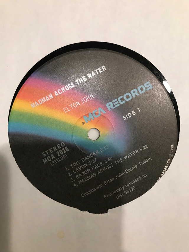 Elton John vinyl record with funko in Arts & Collectibles in St. Catharines