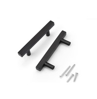 10 – 3” hole spacing Matte Black SS cabinet/drawer pulls (NEW)