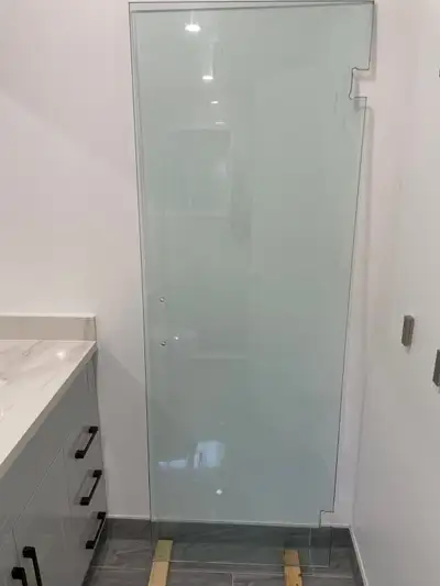 Shower Glass Door 1/2" Thick Dimensions: Width: 26" Height: 73" Thickness: 1/2" or 12mm Prepped for...