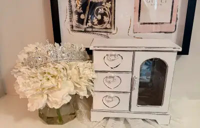 ✨ Hand-Painted Shabby Chic Vintage Jewelry Boxes ✨ Give your treasures a home as charming as they ar...