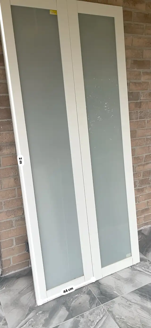 IKEA Wardrobe Frosted Glass Sliding Doors in Dressers & Wardrobes in City of Toronto - Image 2