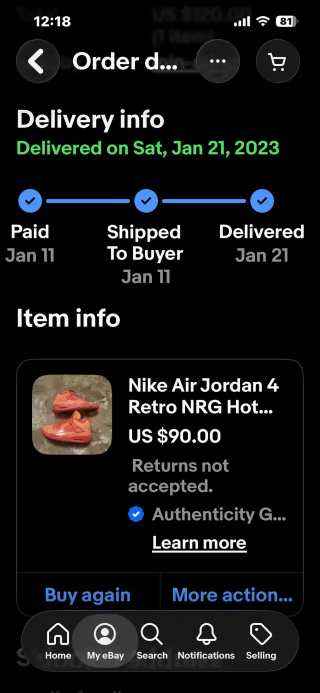 jordan 4, women size 9 in Women's - Shoes in City of Toronto - Image 2