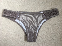 Victoria's Secret mesh side bikini bottom (size Large)