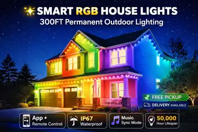 300FT RGB Permanent House Lights – App Controlled, View more