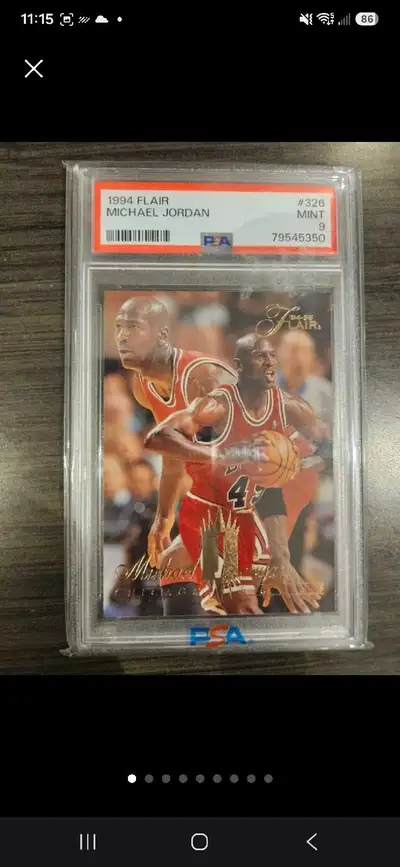1994 Flair Michael Jordan #326 PSA 9, View more