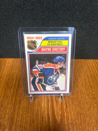 1985-86 OPC Gretzky Assist Leader Oilers #258