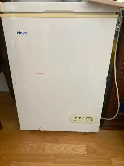 Small chest freezer for sale. I recommend having a second person to facilitate moving it when picked...