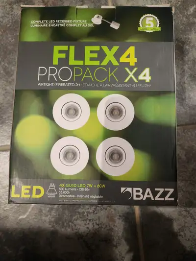 ⭐Bazz Flex LED Recessed Light Fixtures (Pot/can lights) w Bulbs⭐, View more