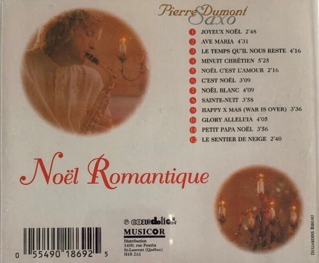 CD - Pierre Dumont, Noel Romantique (12mcx) dans CD, DVD et Blu-ray  à Ville de Québec - Image 2