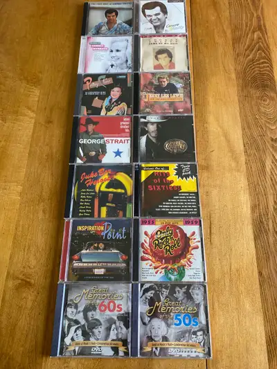 3.00 each Conway Twitty x3 different ones Tammy Wynette Patsy Cline Jerry Lee Lewis George Strair x2...