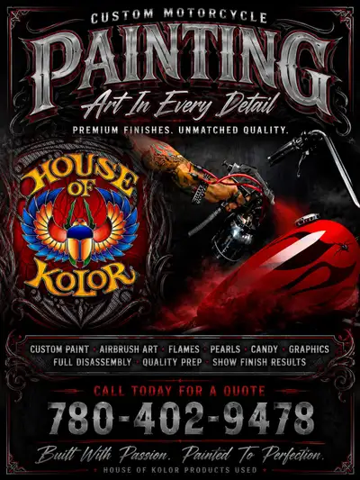 Motorcycle repairs and painting. Text or call for more info. Serving the lower mainland. Pick up and...