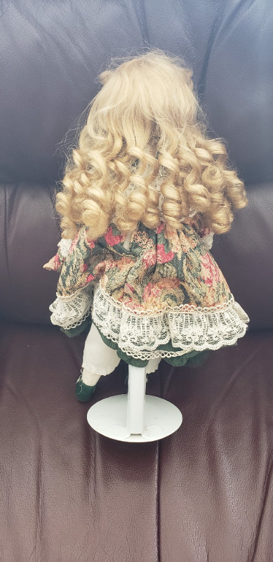 Porcelain doll on stand in Toys & Games in City of Toronto - Image 2