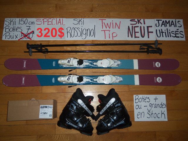 Équipements de ski alpin twin tip et titanium 146 150 154 cm dans Ski  à Granby - Image 4