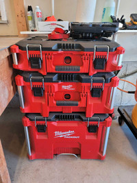 Milwaukee 3 piece tool boxes for sale
