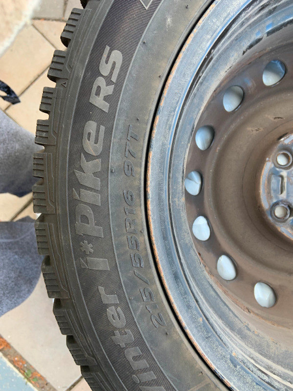 Honda Civic Winter Tires on Rims Like New $600 in Tires & Rims in Oshawa / Durham Region
