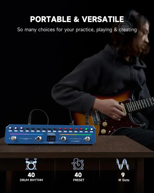 Flamma FG200 Guitar effects processor in Amps & Pedals in Windsor Region - Image 3