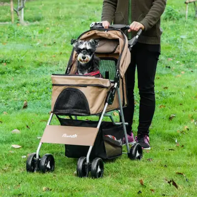 Brand new PawHut Pet Stroller Foldable Carrier for Cat, View more