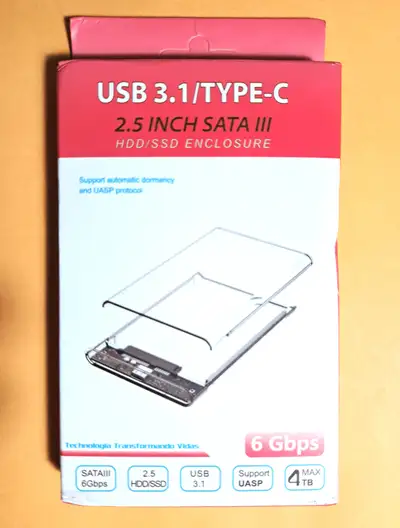 Transparent HDD Case HDD Enclosure 2.5 Inch SSD SATA To USB 3.0, View more