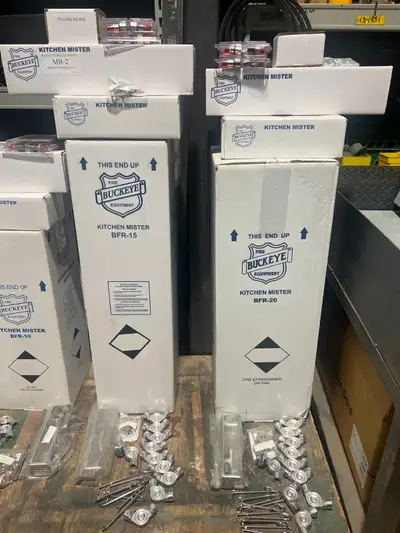 FOR SALE – BUCKEYE FIRE SUPPRESSION SYSTEM PACKAGES Buckeye BFR-10, BFR-15,BFR-20 Commercial Kitchen...