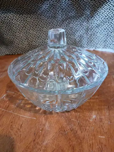 Glass candy dish, View more