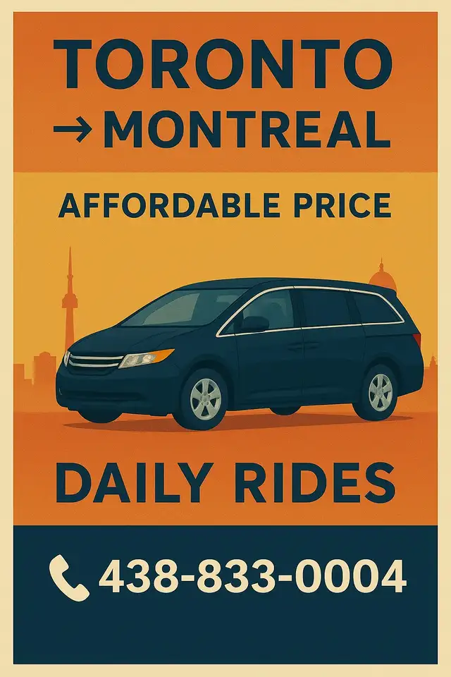     Brampton ↔ Montreal | Affordable Daily Rides