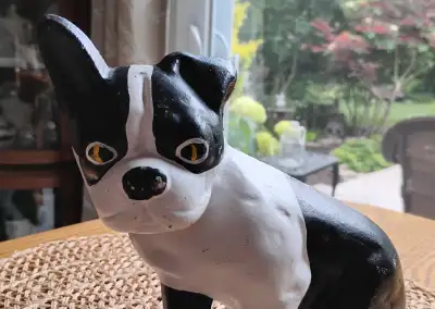 French Bulldog Boston Terrier Iron Door Stop, View more