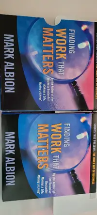 Finding Work That Matters 3 CD set audiobook author: Mark Albion