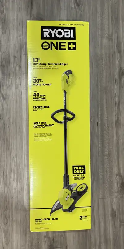 RYOBI 18V ONE+ 13-inch Cordless Battery String Trimmer/Edger, View more