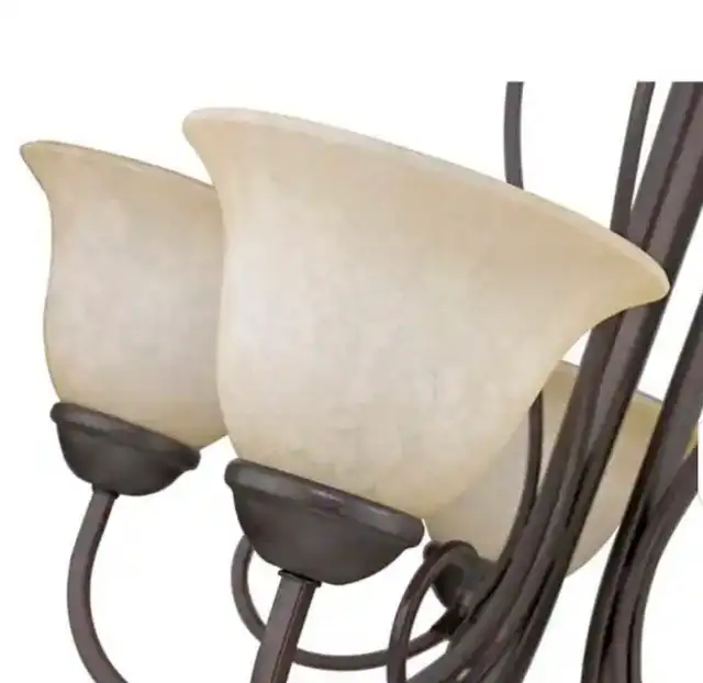 Iron 9 Light Multi Tier Chandelier in Indoor Lighting & Fans in City of Toronto - Image 5