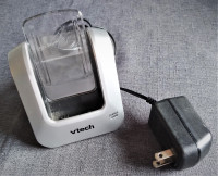 Vtech Silver Cordless phone Cradle charging base with ac adapter