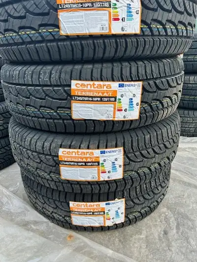 Selling a set of 4 brand new LT245/75R16 tires, for $130 a tire. If interested message me at 647-656...
