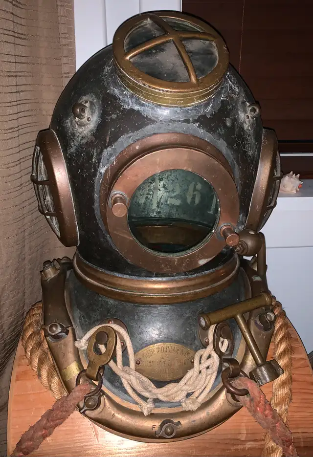 Rare Antique Siebe Gorman Diving Helmet628632840224011213