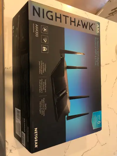 BNIB Netgear Nighthawk AX6 6-Stream AX4300 WiFi 6 Router - New, View more
