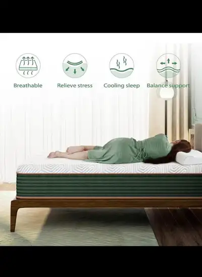 King Size Mattress12 Inch, Gel Memory Foam Mattress with Individ, View more