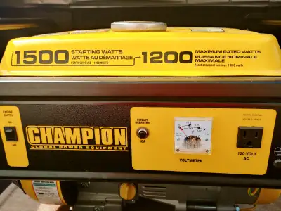 Portable Gasoline Generator Like new: has been run for only four hours, then kept in proper storage....